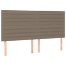 vidaXL 4 db tópszínű szövet fejtámla 80 x 5 x 78/88 cm