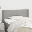 vidaXL világosszürke szövet fejtámla 83x16x78/88 cm