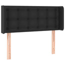 vidaXL fekete műbőr szárnyas fejtámla 93x16x78/88 cm