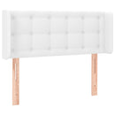 vidaXL fehér műbőr szárnyas fejtámla 93x16x78/88 cm