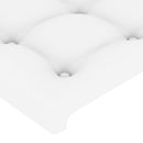 vidaXL fehér műbőr szárnyas fejtámla 203x16x78/88 cm