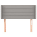 vidaXL világosszürke szövet fejtámla 83x16x78/88 cm