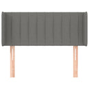 vidaXL sötétszürke szövet fejtámla szárnyakkal 83x16x78/88 cm