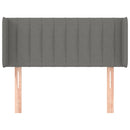 vidaXL sötétszürke szövet fejtámla szárnyakkal 103x16x78/88 cm