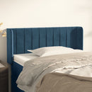 vidaXL sötétkék bársony fejtámla 83x16x78/88 cm
