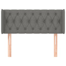 vidaXL sötétszürke szövet fejtámla szárnyakkal 103x16x78/88 cm