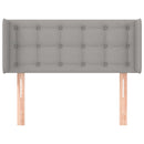 vidaXL világosszürke szövet fejtámla 93x16x78/88 cm