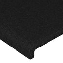 vidaXL fekete szövet fejtámla szárnyakkal 83x16x118/128 cm
