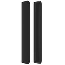 vidaXL fekete műbőr fejtámla szárnyakkal 83x16x118/128 cm