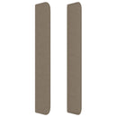 vidaXL tópszínű szövet fejtámla szárnyakkal 203x16x118/128 cm