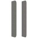 vidaXL sötétszürke szövet fejtámla szárnyakkal 83x16x118/128 cm