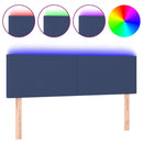 vidaXL krémszínű szövet LED-es fejtámla 144x5x78/88 cm