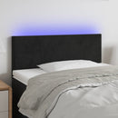 vidaXL fekete bársony LED-es fejtámla 80 x 5 x 78/88 cm