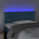 vidaXL sötétkék bársony LED-es fejtámla 80 x 5 x 78/88 cm