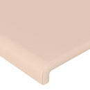 vidaXL cappuccino színű műbőr LED-es fejtámla 100 x 5 x 78/88 cm