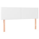 vidaXL fehér műbőr LED-es fejtámla 144 x 5 x 78/88 cm