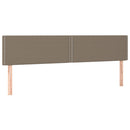 vidaXL tópszínű szövet LED-es fejtámla 180x5x78/88 cm