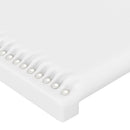 vidaXL fehér műbőr LED-es fejtámla 200 x 5 x 78/88 cm