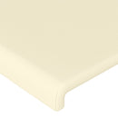 vidaXL krémszínű műbőr LED-es fejtámla 180x5x118/128 cm