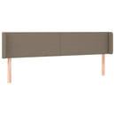 vidaXL tópszínű szövet LED-es fejtámla 163 x 16 x 78/88 cm