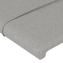 vidaXL világosszürke szövet LED-es fejtámla 103 x 16 x 78/88 cm