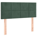 vidaXL sötétzöld bársony rugós ágy matraccal 80 x 200 cm