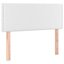 vidaXL fehér műbőr rugós ágy matraccal 80 x 200 cm
