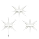 vidaXL 3 db összecsukható tüskés fehér karácsonyi lámpa LED-del 35 cm