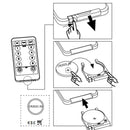 vidaXL karácsonyi meleg fehér csillagfény 140 db LED 17 cm