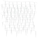 vidaXL meleg fehér akril PVC karácsonyi jégcsaplámpa 200 LED-del 20 m