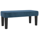 vidaXL sötétkék bársony rugós ágy matraccal 100 x 200 cm