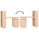 vidaXL tömör fenyőfa íróasztal 110x53x117 cm