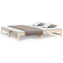 vidaXL tömör fenyőfa kihúzható kanapéágy 2x(80x200) cm