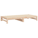 vidaXL tömör fenyőfa kihúzható kanapéágy 2x(80x200) cm