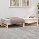 vidaXL tömör fenyőfa kihúzható kanapéágy 2x(75x190) cm