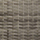 vidaXL 2 személyes szürke polyrattan kerti kanapé párnával