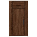 vidaXL barna tölgyszínű szerelt fa íróasztal szekrény 40x49x75 cm