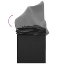 vidaXL fekete polyrattan kültéri társalgókanapé tetővel és párnákkal