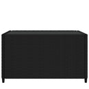 vidaXL fekete polyrattan négyzet alakú kerti dohányzóasztal 50x50x30cm