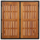 vidaXL fekete polyrattan falapos kerti asztal 90 x 90 x 75 cm