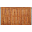 vidaXL fekete polyrattan falapos kerti asztal 150 x 90 x 75 cm