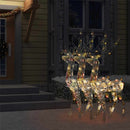 vidaXL 3 db színes akril karácsonyi rénszarvas dekoráció 120 cm