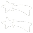 vidaXL 2 db meleg fehér karácsonyi üstökös 48 LED-del 65 x 28 cm