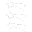 vidaXL 3 db meleg fehér karácsonyi üstökös 48 LED-del 65 x 28 cm