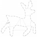 vidaXL 2 db meleg fehér karácsonyi rénszarvas forma 57 x 55 x 4,5 cm