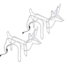 vidaXL 2 db meleg fehér karácsonyi rénszarvas forma 60 x 30 x 60 cm