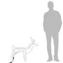 vidaXL 2 db meleg fehér karácsonyi rénszarvas forma 60 x 30 x 60 cm