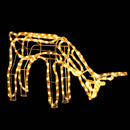 vidaXL 3 db meleg fehér karácsonyi rénszarvas forma 73 x 31 x 45 cm