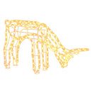 vidaXL 3 részes meleg fehér fényű karácsonyi rénszarvasfigura