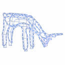 vidaXL 3 részes hideg fehér fényű karácsonyi rénszarvasfigura